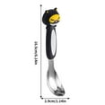 thumbnail image 3 of Stainless Steel Spoon for Toddlers Portable Travel Tableware Utensils with Cute Animal Design BPA-Free Dishwasher Safe, 3 of 7
