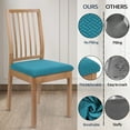 Smiry Stretch Removable Dining Chair Kitchen Seat Covers, Set of 4