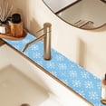 thumbnail image 2 of Yayeee Faucet Mat for Kitchen Sink 30" Diatomite Long Splash Guard Pad, Snowflake Pattern, 2 Pack, 2 of 7