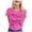 Hot Pink, variant on Breast Cancer Shirts for Women Breast Cancer Awareness Tshirt Pink Ribbon Graphic Short Sleeve Tee Tops Hot Pink S