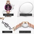 thumbnail image 7 of POEDAGAR Watch for Women Luxury Jewelry Design Rose Gold Steel Quartz Wristwatches Waterproof Fashion Swiss Brand Ladies Watches, 7 of 7