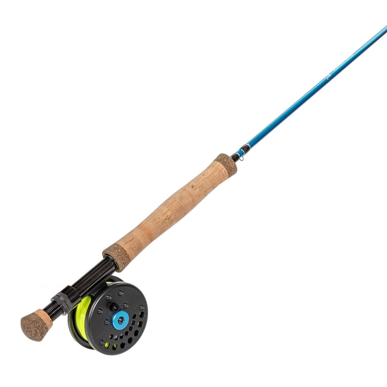 Martin Blue Chip 56R Streamer/Popper Fly Reel and Rod Combo Kit 9ft 4in 5-Weight 4-PC Rod Aluminum Reel Weight-Forward Line Fly Assort Semi-Rigid