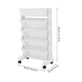 thumbnail image 2 of OUNONA Movable Rolling Bookcase Multi-layer Rack Multi-Purpose Organizer Bookshelf, 2 of 8
