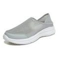thumbnail image 1 of Men Breathable Athletic Fly Weave Slip On Walking Shoes Running Walking Trainers, 1 of 5