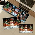 thumbnail image 3 of YIMEIS Merry Christmas Snowman Tree Gifts Kitchen Mat Rug Set  - 1/2/3 Pcs Perfect for Kitchen Counter, 16''*24''/20''*32''/47''*18'', Functional for Decoration, 3 of 10