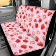 thumbnail image 6 of Uourmeti Strawberry and Daisy Pattern Car Seat Covers Stretchy Rear Bench Covers Protect Polyester Car Seat Covers Full Set Fit for Truck Cars, 6 of 9