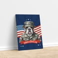 thumbnail image 3 of Happy Father's Day Honoring Veterans Bulldog in Army Uniform Vertical Matte Canvas Poster Dog Lover Gifts Idea Wall Art Home Decor - 13007, 3 of 5