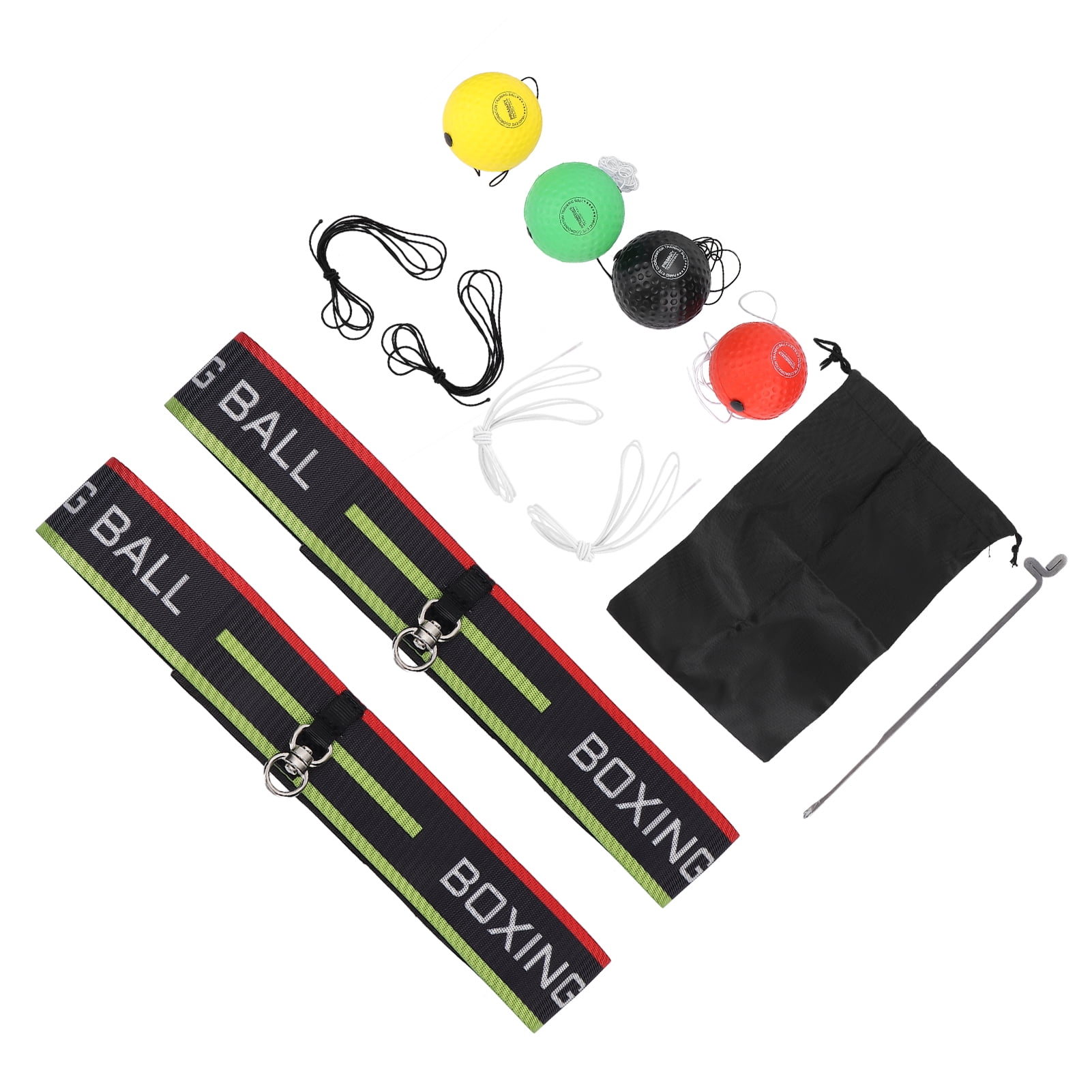 Set Palline Da Boxe Con Fascia NZQXJXZ – 4 Palline E 2 Fasce Regolabili, 3 Livelli Di Difficoltà, Perfetto Per Allenamento Riflessi E Coordinazione