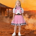 thumbnail image 2 of EnJoCho Girls Cowgirl Dress, Bandanna, Western Outfits 100th Day of School Halloween Birthday Party 3-12 Years Kids Casual Cotton Dress, 2 of 7