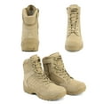 NORTIV 8 Mens Hiking Combat Ankle Boots Side Zipper Military Tactical