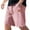 Pink, variant on Dolkfu Vintage Shorts for Mens Drawstring Athletic Shorts Elastic Waist Texured Short Pants for Men L
