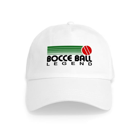 CafePress - Bocce Ball Legend Cap - Adjustable 100% Brushed Unisex Casual Cotton Baseball Cap, Beige, 1