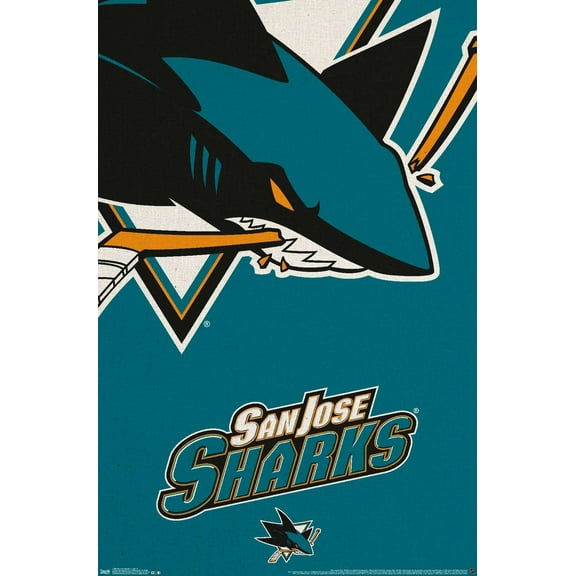 NHL San Jose Sharks - Logo 14 Wall Poster, 14.725" x 22.375"