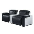 thumbnail image 5 of Benjara Power Recliner Loveseat with Leatherette Seat and Cupholders, Black, 5 of 5