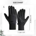 thumbnail image 3 of Winter Gloves for Men Outdoor Riding Touch Screen Texting Windproof Warm Sports Work Gloves for Cold Weather Anti-Slip Pvc Palm Fleece Lining, 1 Pair of Gloves, 3 of 4
