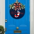 Ncandy Clearance Sale! House Number X1 (Boxed) Independence Day Wreath