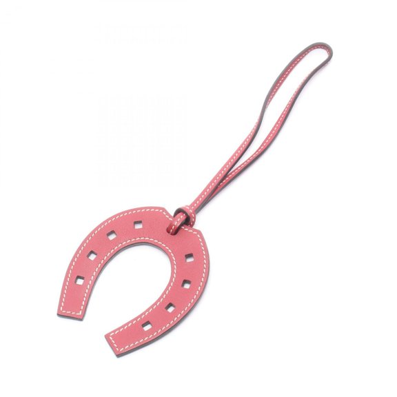 Pre-Owned Hermes Paddock Cheval Horseshoe Ruby Charm Accessory, Veau Swift Leather, Women's,...