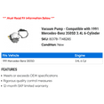 thumbnail image 2 of Vacuum Pump - Compatible with 1991 Mercedes-Benz 350SD 3.4L 6-Cylinder, 2 of 2