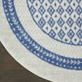 thumbnail image 5 of Nourison Whimsicle Modern Moroccan Ivory Blue 8' x round Area Rug, (8' Round), 5 of 9