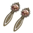 thumbnail image 2 of Minced flower Vintage Copper-Colored Lace Bookmarks - Set of 2 Stainless Steel Reading Accessories for Book Lovers and Readers, 2 of 5