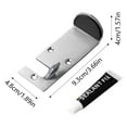 thumbnail image 3 of Limiteur de Porte en Acier Inoxydable 10ML Type Sol Adapté à la Fermeture Automatique Externe pour Usage Résidentiel et Commercial Alarme Butée de Porte Montage au Sol Butée de Porte Porte de Garage Roulette Décorative, 3 of 4