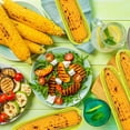 thumbnail image 3 of Corn on the Cob Tray, 9.5x3x1.3in (2 Packs) Large Plastic Corn on the Cob Serving Dishes Server Kitchen Holder for Summer Outdoor Picnic Grilling Party Gift Sets of 4 - 8 Total Corn Trays, 3 of 7