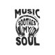 thumbnail image 2 of Simple English Soul Music Pattern Print Women's Fashion Trendy Round Neck Short Sleeve, Simple Casual Sports T-shirt, Comfortable Summer Top Women's Clothing, 2 of 6
