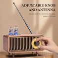 thumbnail image 5 of Retro Bluetooth Speaker, Portable FM Radio, Wireless Shortwave Radio with U Disk/TF Card/Aux Music Player Function, Retro Radio Speaker for Home, Office Decor, 5 of 7