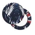thumbnail image 2 of Lsque Bulldog with Forest Flag Pattern Round Bar chair cushion covers Velvet Fabric Premium Comfort Protects from Scratches and Stains for 14-17 Inch Chair-13 inch, 2 of 7