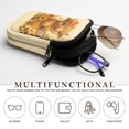 thumbnail image 5 of SEANATIVE Double Glasses Case Soft Neoprene Zipper Sunglasses Pouch with 2 Pockets, Lightweight Eyewear Holder for Women Men Travel Glasses Organizer Pouch, Highland Cow Sunflower Fall Leaf, 5 of 7