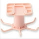 thumbnail image 1 of Autoadhesivo punzón libre con 6 ganchos Bolsa de corbatas 360 grados Gancho giratorio Perchas multiusos Multiushing Rack Estante de hogar Rosa Inevent HA011768-03, 1 of 7
