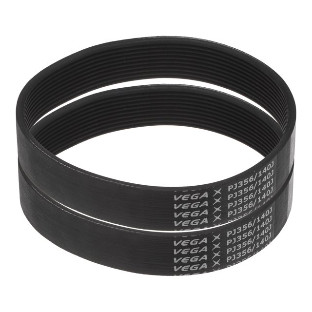 Unique Bargains 2 Packs 140J10 PJ V-Ribbed Belt 10 Ribs 14' Length x 0.92' Width, EPDM Micro V Serpentine Belt