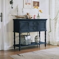 thumbnail image 5 of HLR 42" Farmhouse Modern Console Table, Entryway Table with Storage Shelf for Living Room, Navy Blue, 5 of 10