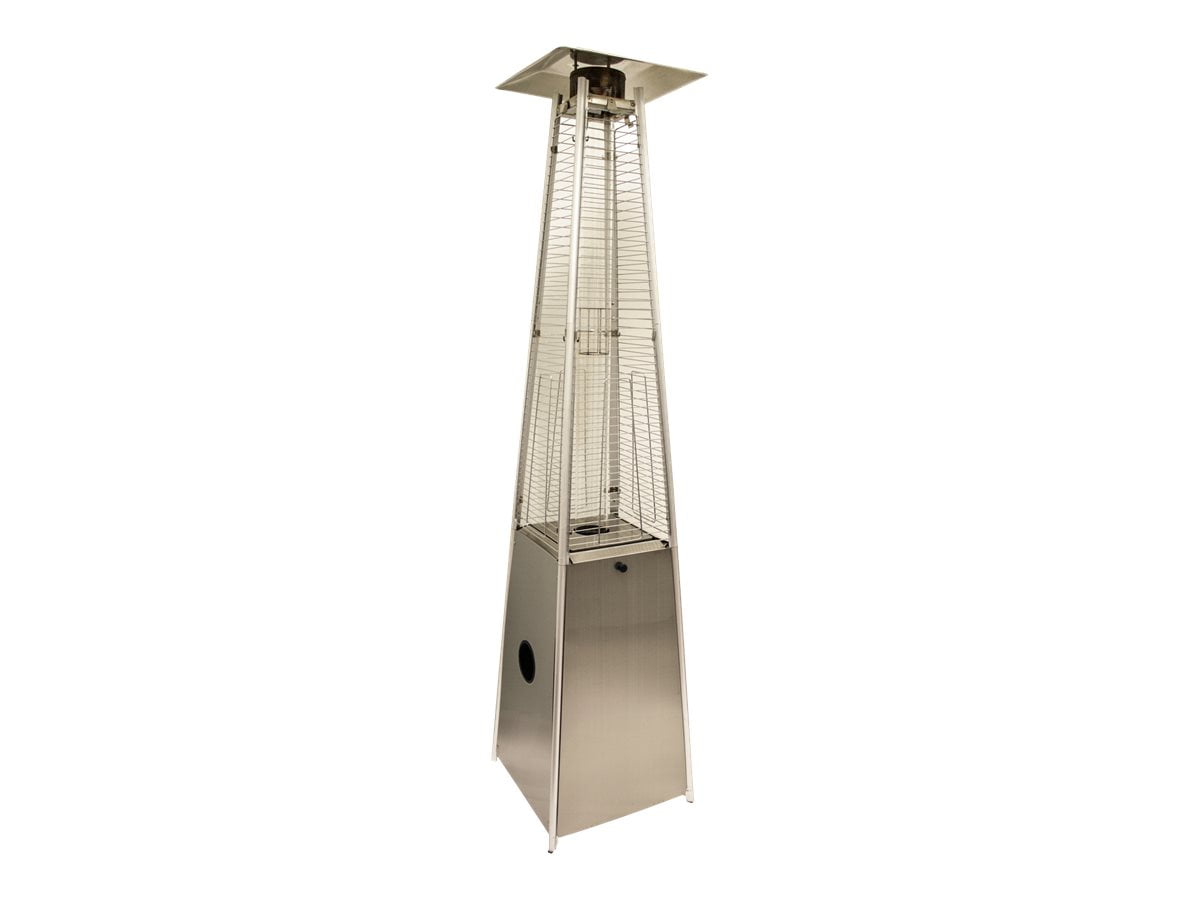 AZ Patio Heaters Tall Quartz Glass Tube Liquid Propane Stainless Steel