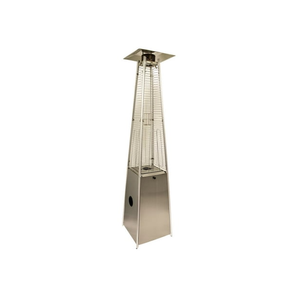 AZ Patio Heaters Tall Quartz Glass Tube Liquid Propane Stainless Steel