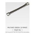 thumbnail image 4 of Cuerda Colgante Cuerda Colgante Escalada Cuerda colgante para tienda de campaña de 10 anillos, colgador de lámpara, línea de ropa (verde militar), 4 of 5