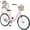 Pink, variant on POVANLI 26" Single Speed Folding Lady Bike,Durable Steel Frame Women Bike,Compact Design for Easy Storage and Commuting