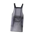 thumbnail image 1 of Delantal de cocina, delantal de trabajo, delantal impermeable de TPU para limpiarse las manos, delantal de cocina Negro, 1 of 9