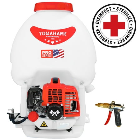 TOMAHAWK 5 Gallon Power Backpack Sprayer Pesticide Disinfectant Sprayer for Mosquitoes and Ticks with Foundation Gun