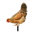 thumbnail image 1 of Estacas de jardín en forma de gallina, estatuilla acrílica, decoración de jardín, escultura Animal fácil de usar, estatua de gallina para valla de Estilo B, 1 of 8