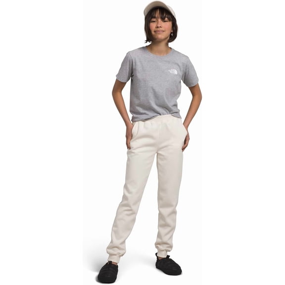 THE NORTH FACE Girls' Camp Fleece Jogger, Gardenia White, Small