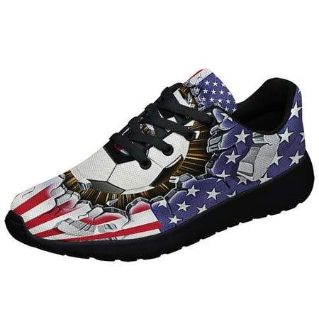 

Soccer American flag Shoes Sneakers Black Size 10