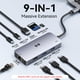 thumbnail image 2 of Hub USB C Selore 9 en 1 con 3 puertos USB HDMI RJ45 100W PD, 2 of 7