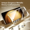 thumbnail image 2 of for Samsung Galaxy S23 Plus Case with Full Camera Protection, [15X Anti-Yellowing] Metallic Glossy Soft Bumper, Diamond Clear Silicone Phone Case for Galaxy S23 Plus 5G 6.6", Royal Gold, 2 of 14