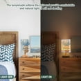 thumbnail image 5 of Bear Balloon Clouds Table Lamp USB Bedside Desk Nightstand Lamp Printed Gifts Small Lamp Wood Base for Bedroom Living Room Kids Room College Dorm, 5 of 7