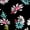 C6-Black Magritte, variant on SHOWMALL Women's Plus Casual Dresses Short Swing Floral Beach Sundress with Pockets 3X Pink Clustered Blooms