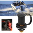 thumbnail image 2 of HUGFEGWE Battery Jump Post Battery Terminal Color Coded 250A 3/8in Battery Terminal Stud Connector with for Cars RVs Boats (Black (Negative)) UA824-16546, 2 of 9