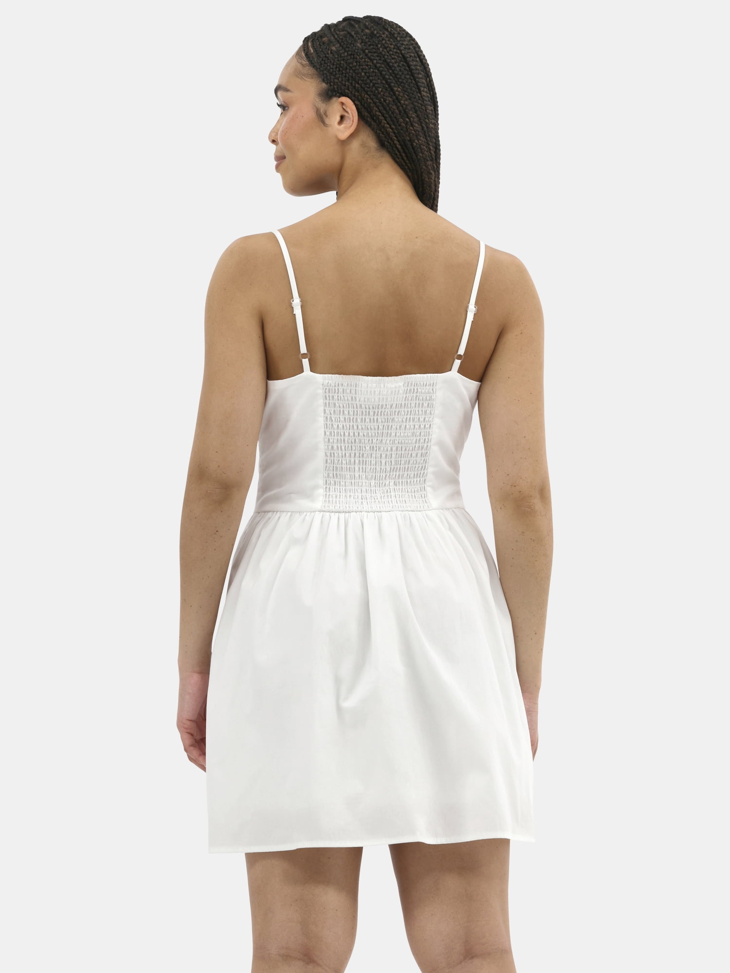 No Boundaries Seersucker Gingham Mini Dress, Women's