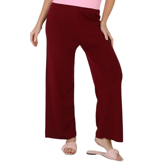 Kenzo Ladies Bordeaux Tiger Tail K Flared Trousers, Size Medium