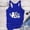 Blue, variant on Women's Tanks Eat Sleep Train Repeatedly Women's Racerback Tank For Girls Motivational Gym Tank Top Funny Weightlifting Workout Training Blue XXL